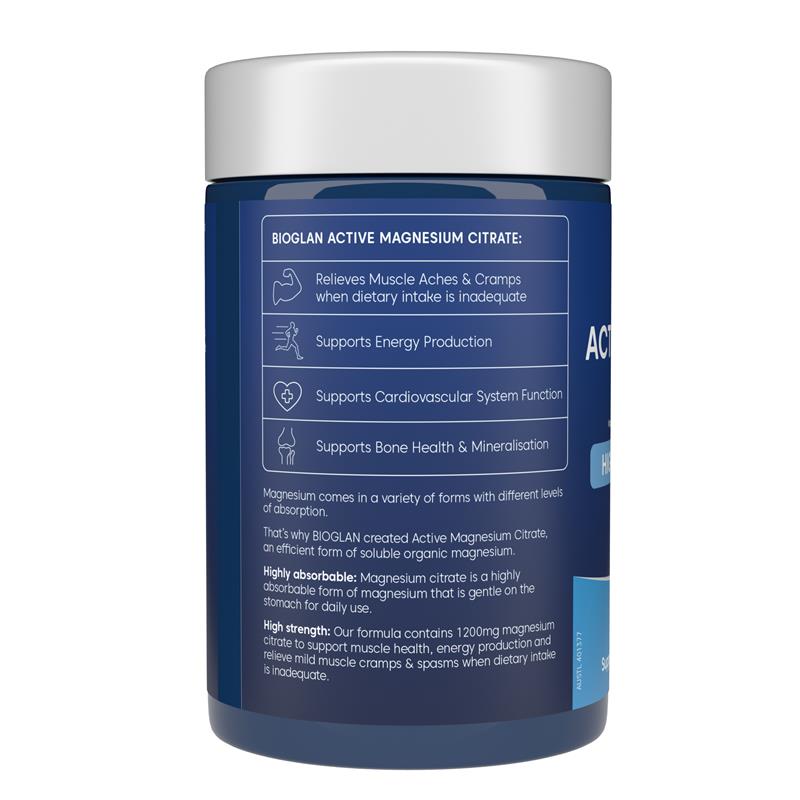 Load image into Gallery viewer, Bioglan Active Magnesium Citrate 200 Tablets
