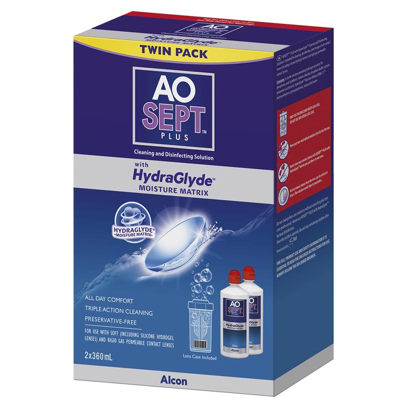 Load image into Gallery viewer, Aosept Plus with HydraGlyde 360ml Twin Pack
