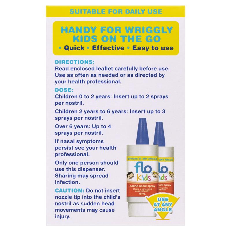 Load image into Gallery viewer, Flo Kids Saline Spray Twin Pack 2 x 15ml Exclusive Size
