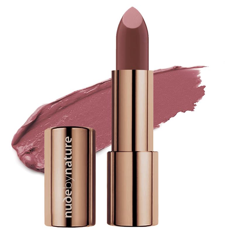 Load image into Gallery viewer, Nude by Nature Moisture Shine Lipstick 06 Dusky Nude
