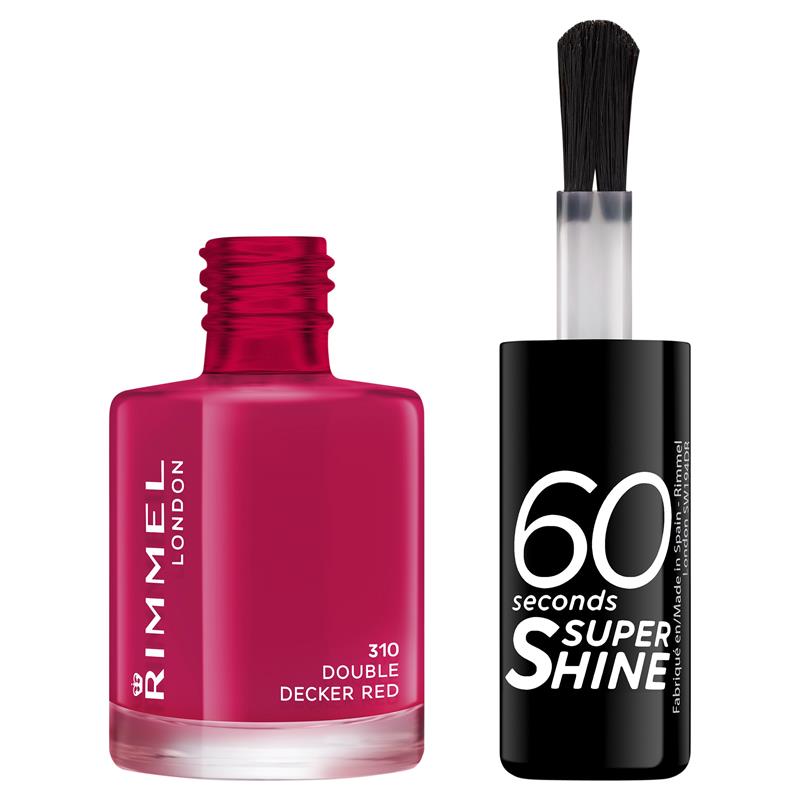 Load image into Gallery viewer, Rimmel 60 Seconds Nail Polish Double Decker Red
