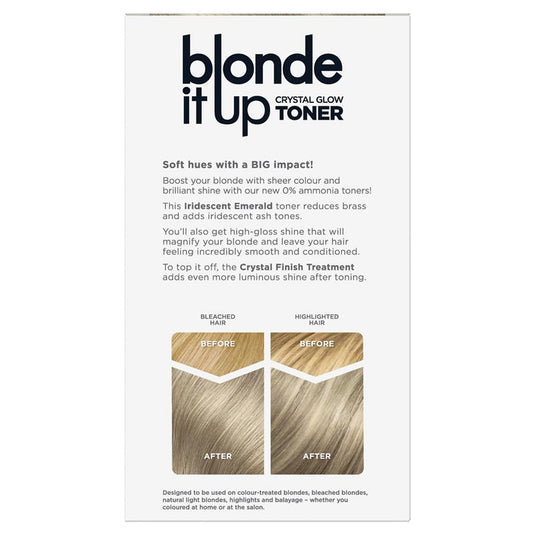Clairol Blonde It Up Crystal Glow Semi Permanent Toner Iridescent Emerald