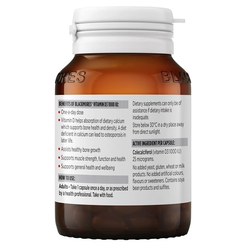 Load image into Gallery viewer, Blackmores Vitamin D3 1000IU 130 Capsules
