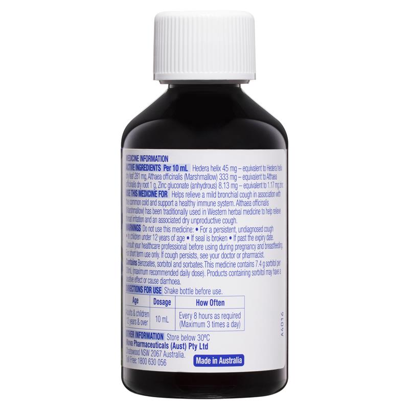 Load image into Gallery viewer, DURO-TUSS Lingering Cough Liquid Immune Support Blackberry &amp; Vanilla 200mL
