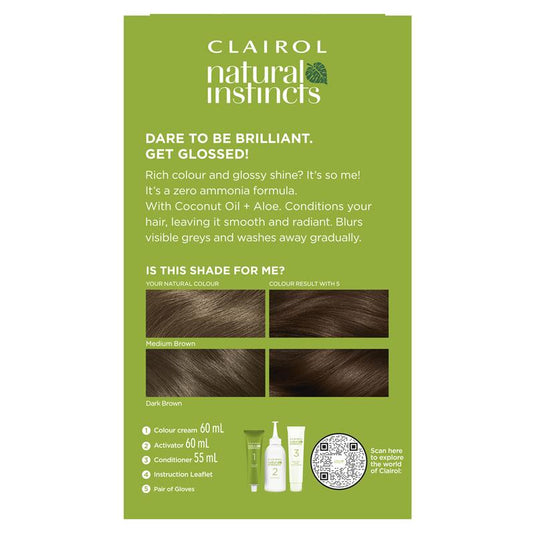 Natural Instincts 6A Tweed, Light Cool Brown Semi Permanent Hair Colour