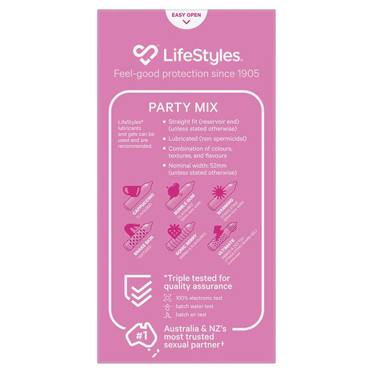 LifeStyles Condoms Party Mix 10 Pack