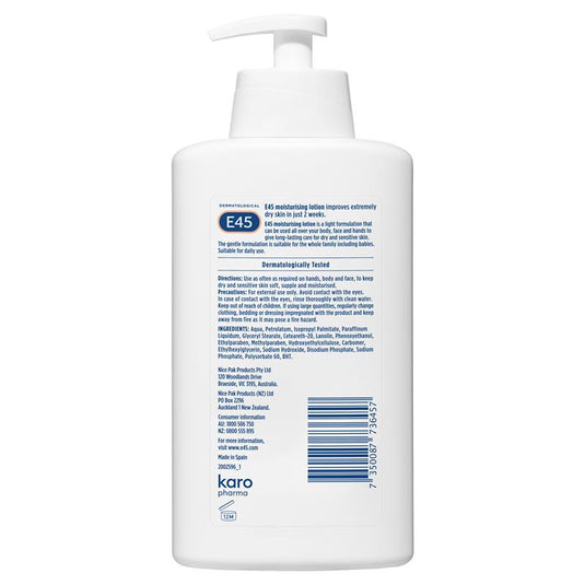E45 Moisturising Lotion 500ml