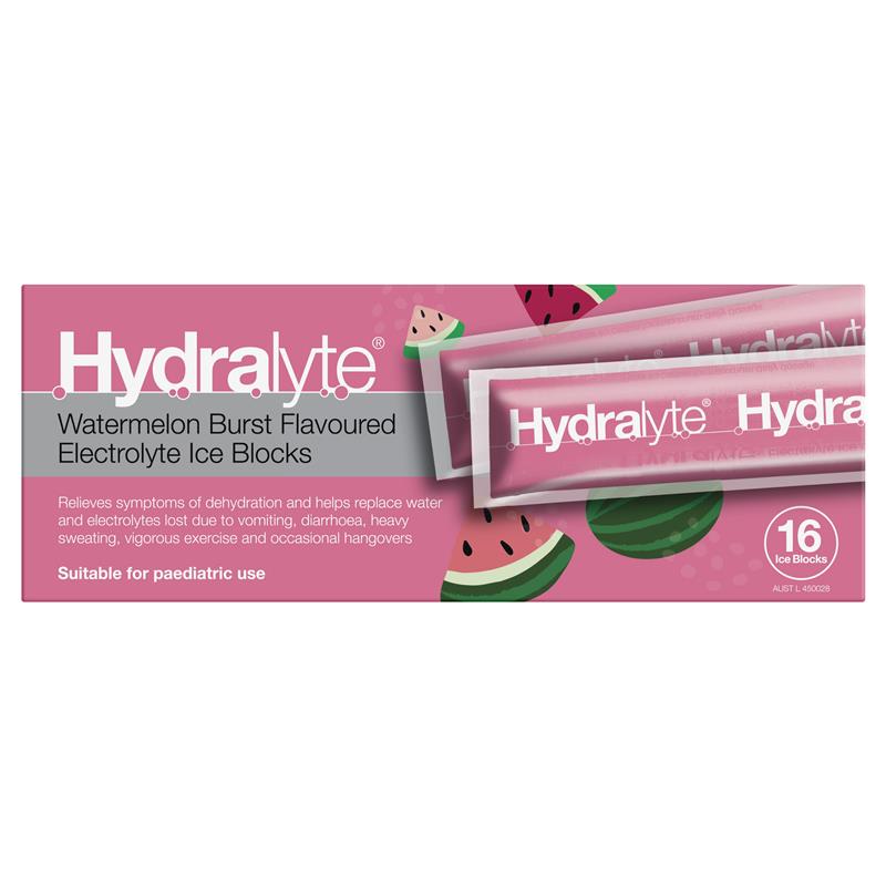 Load image into Gallery viewer, Hydralyte Electrolyte Ice Blocks Watermelon 16
