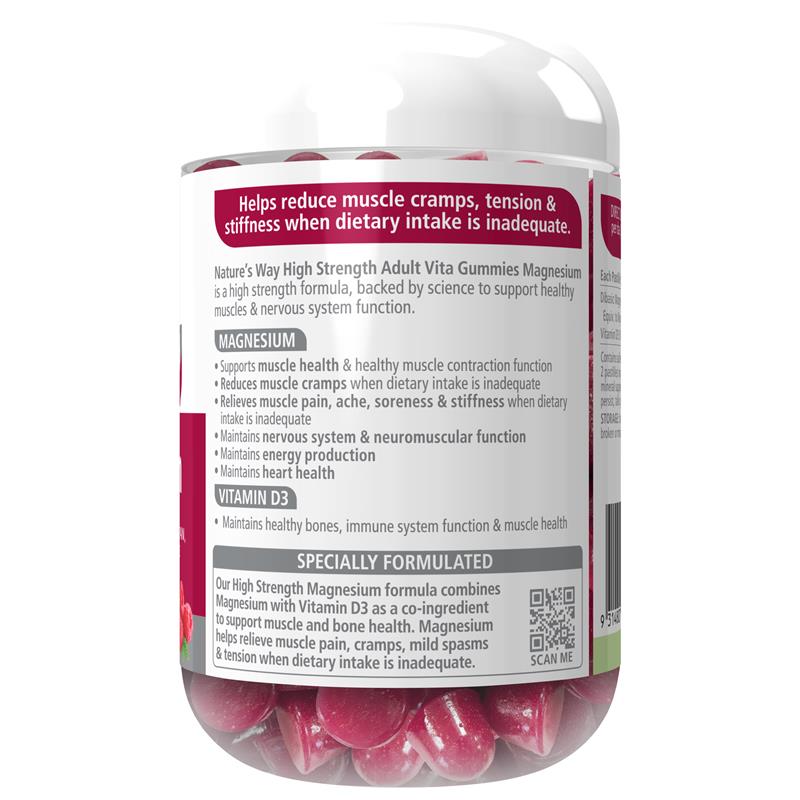 Load image into Gallery viewer, Nature's Way Adult Vita Gummies High Strength Magnesium 60 Pastilles
