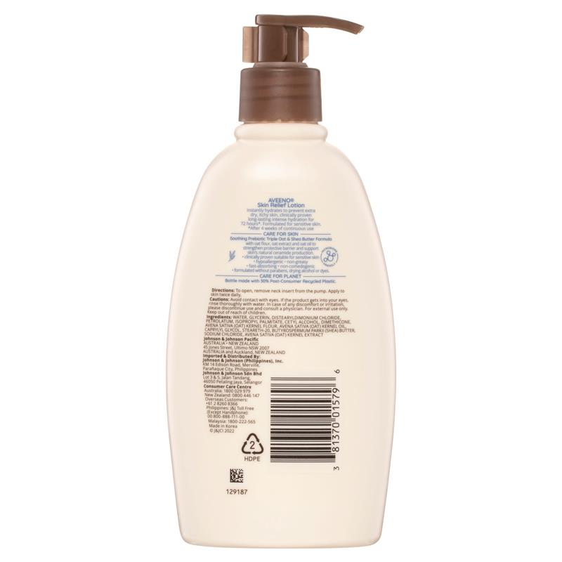 Load image into Gallery viewer, Aveeno Skin Relief Fragrance Free Moisturising Body Lotion 354mL
