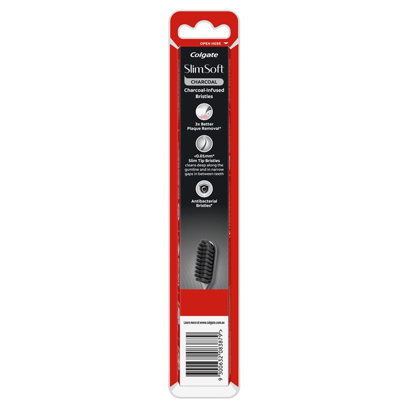 Load image into Gallery viewer, Colgate Toothbrush Slim Soft Charcoal Ultra Soft Bristles

