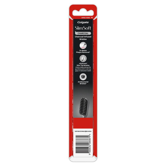 Colgate Toothbrush Slim Soft Charcoal Ultra Soft Bristles