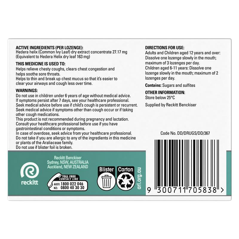 Load image into Gallery viewer, Strepsils Herbal Chesty Cough+ Lozenges Honey Lemon 32 Pack

