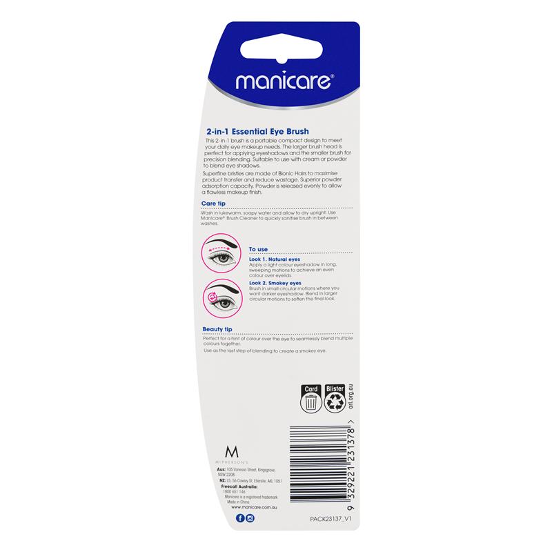 Load image into Gallery viewer, Manicare 2-In-1 Essential Eye Brush
