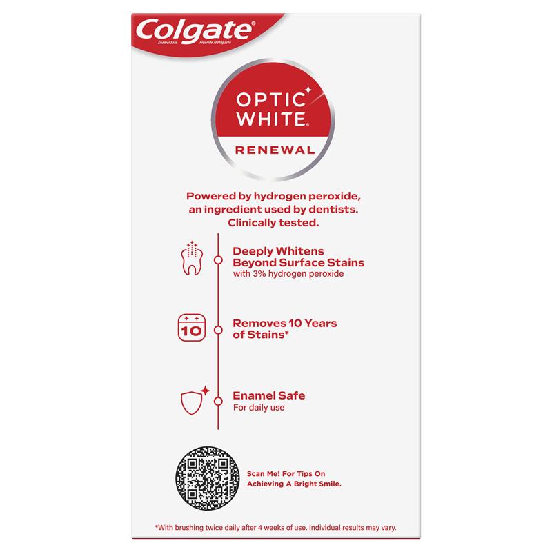 Load image into Gallery viewer, Colgate Toothpaste Optic White Renewal Teeth Whitening Vibrant Clean 85g
