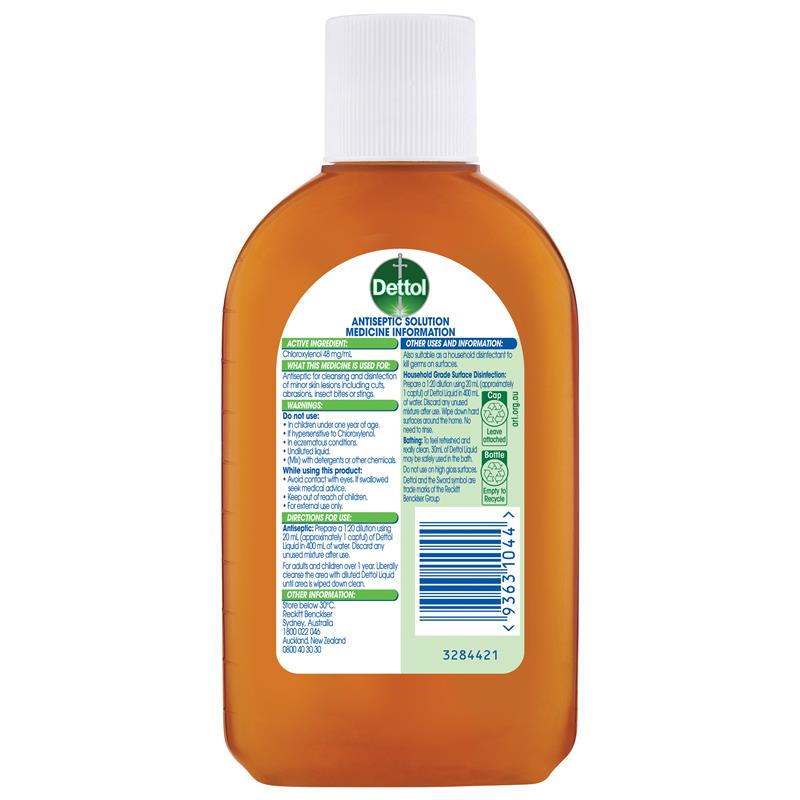 Load image into Gallery viewer, Dettol Antiseptic Antibacterial Disinfectant Liquid 250ml

