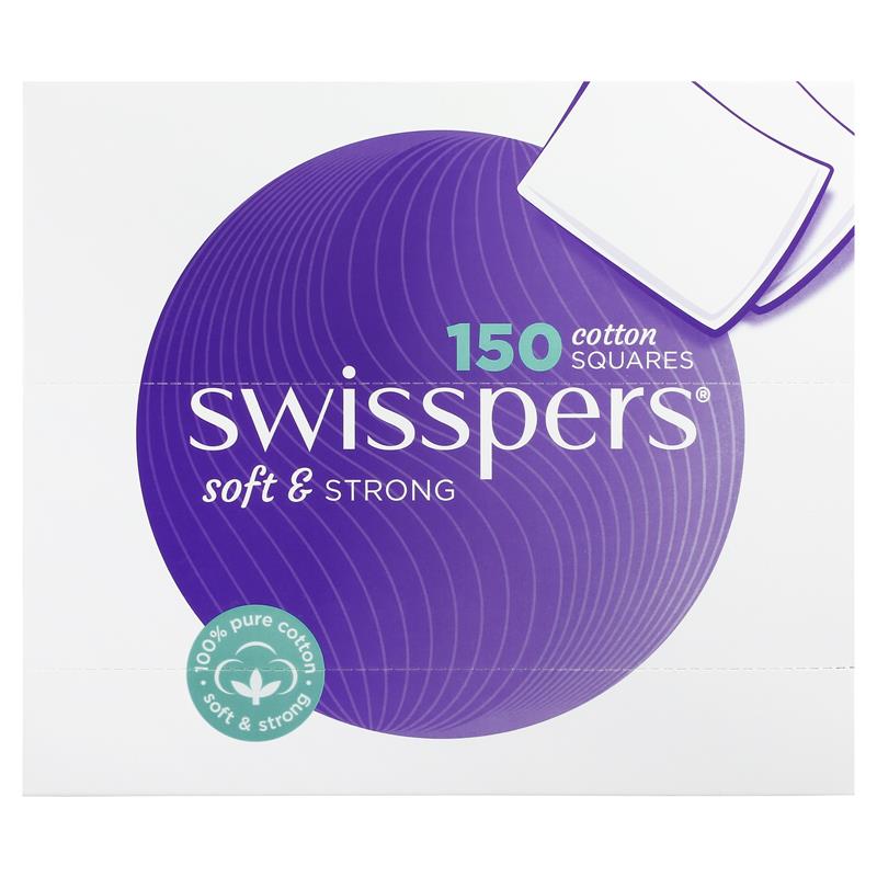 Load image into Gallery viewer, Swisspers Cotton Square Pads 150
