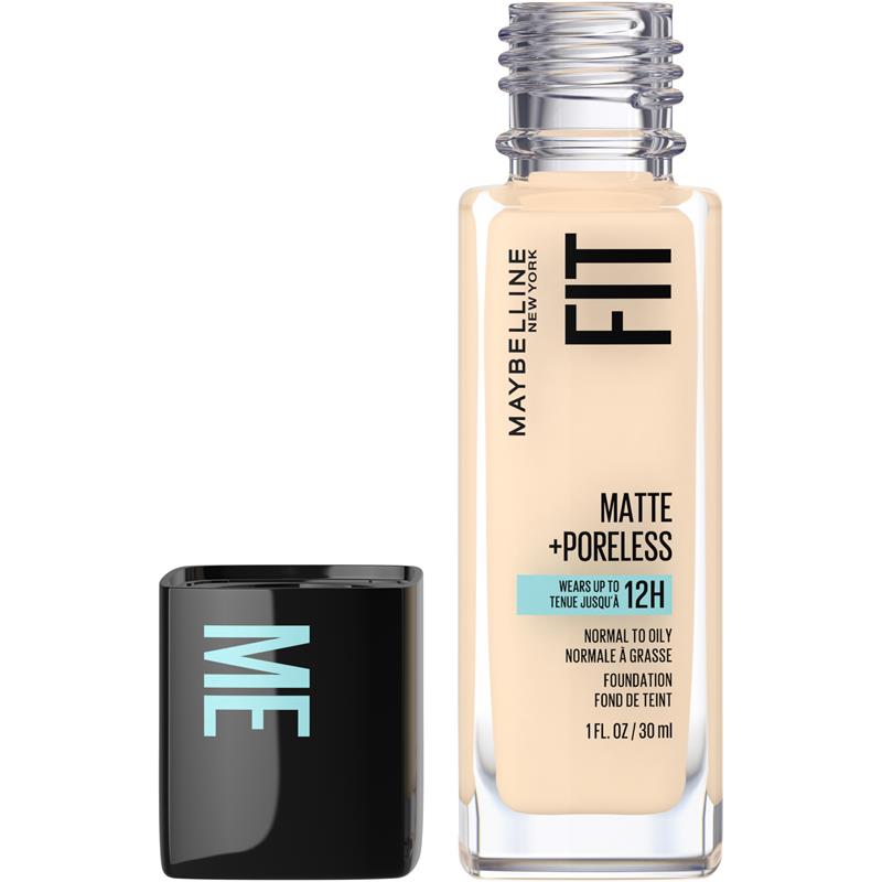 Load image into Gallery viewer, Maybelline Fit Me Matte &amp; Poreless Mattifying Liquid Foundation - Porcelain 110
