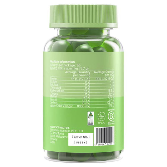 Novomins Apple Cider Vinegar 60 Gummies