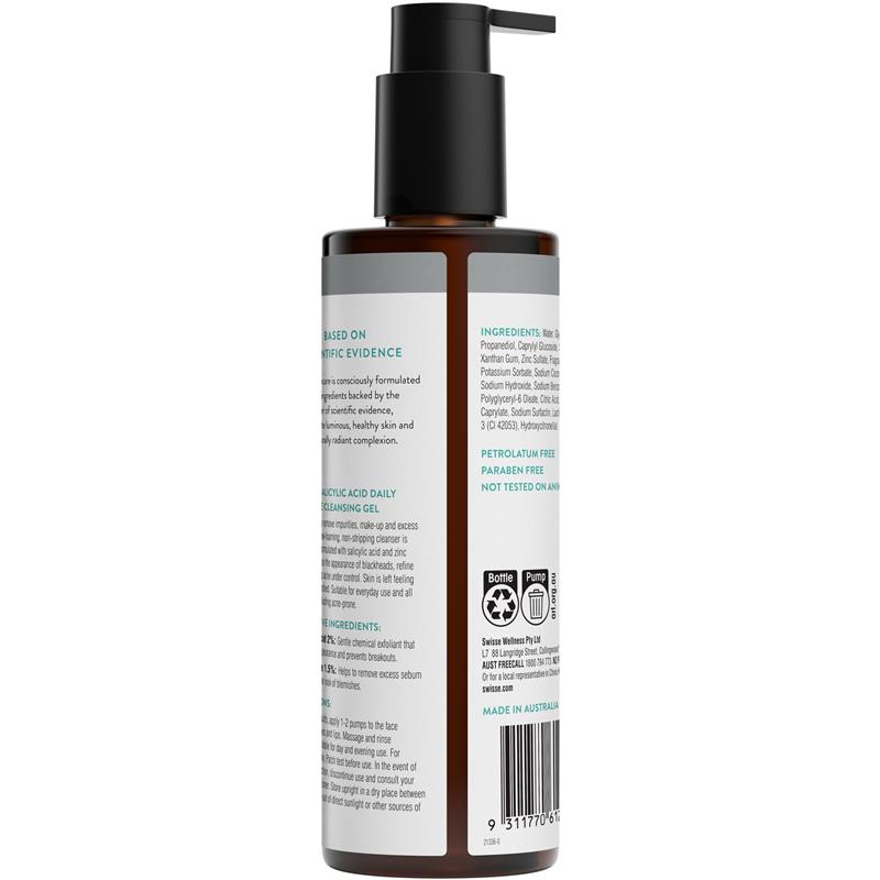 Load image into Gallery viewer, Swisse Skincare Salicylic Acid Daily Balance Cleansing Gel 200ml
