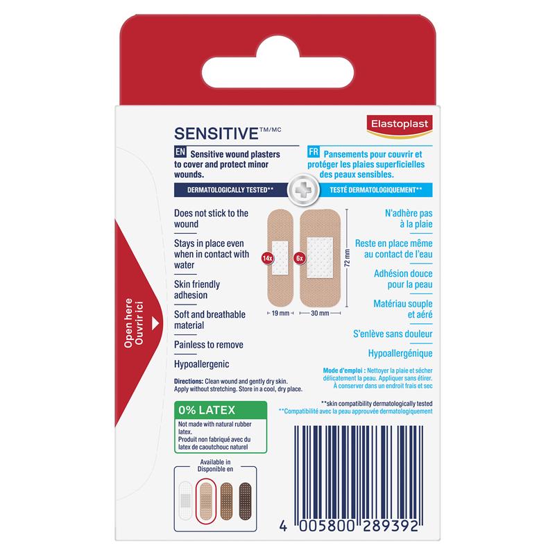 Load image into Gallery viewer, Elastoplast Sensitive Skin Tone Plasters 20 Light
