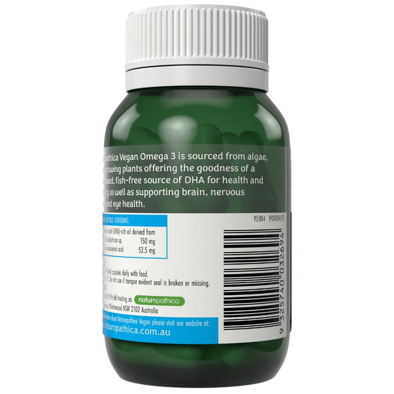 Load image into Gallery viewer, Naturopathica Vegan Omega 3 60 Capsules
