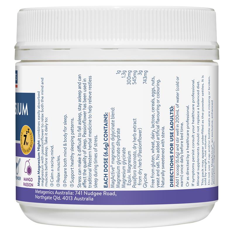 Load image into Gallery viewer, Ethical Nutrients Mega Magnesium Night 126g Powder
