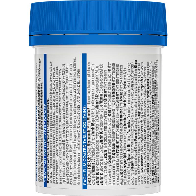 Load image into Gallery viewer, Swisse Mens Multivitamin 120 Tablets
