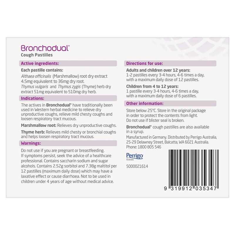 Load image into Gallery viewer, Bronchodual Cough 40 Pastilles
