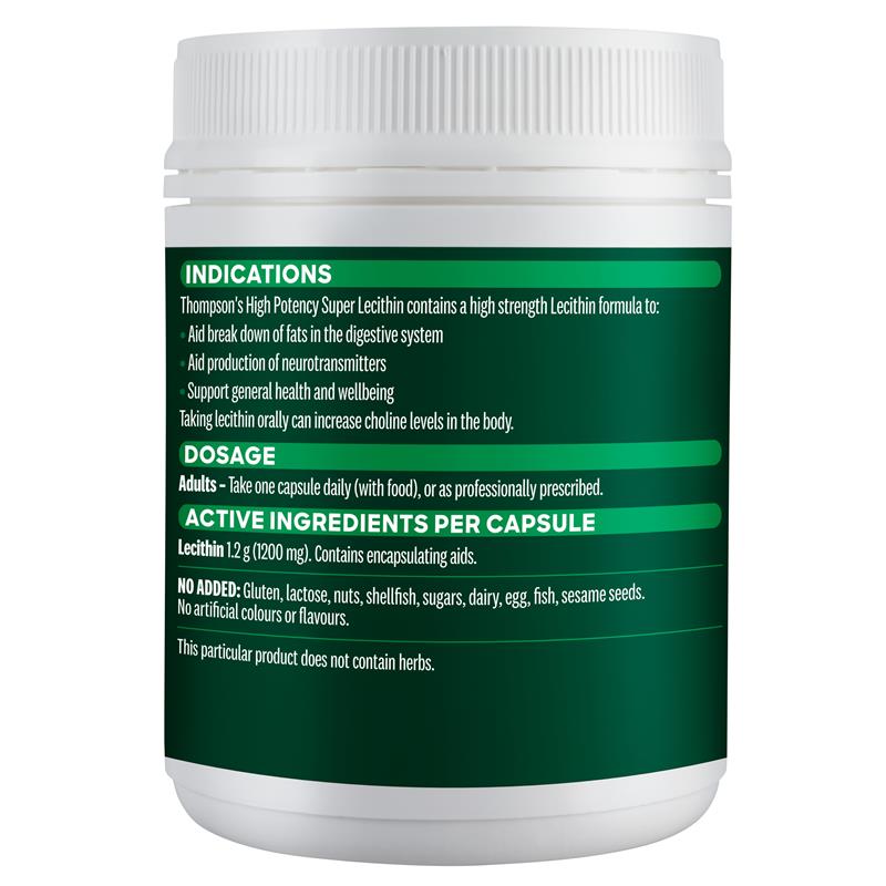 Load image into Gallery viewer, Thompson's High Potency Super Lecithin 200 Capsules
