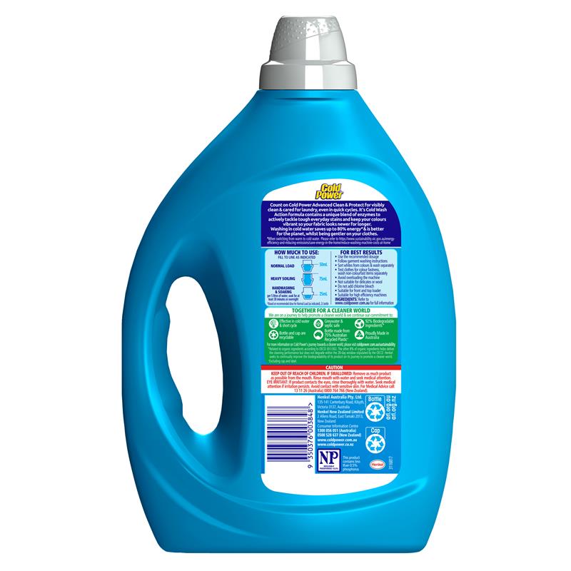Load image into Gallery viewer, Cold Power Advanced Clean Liquid Laundry Detergent 2 Litres
