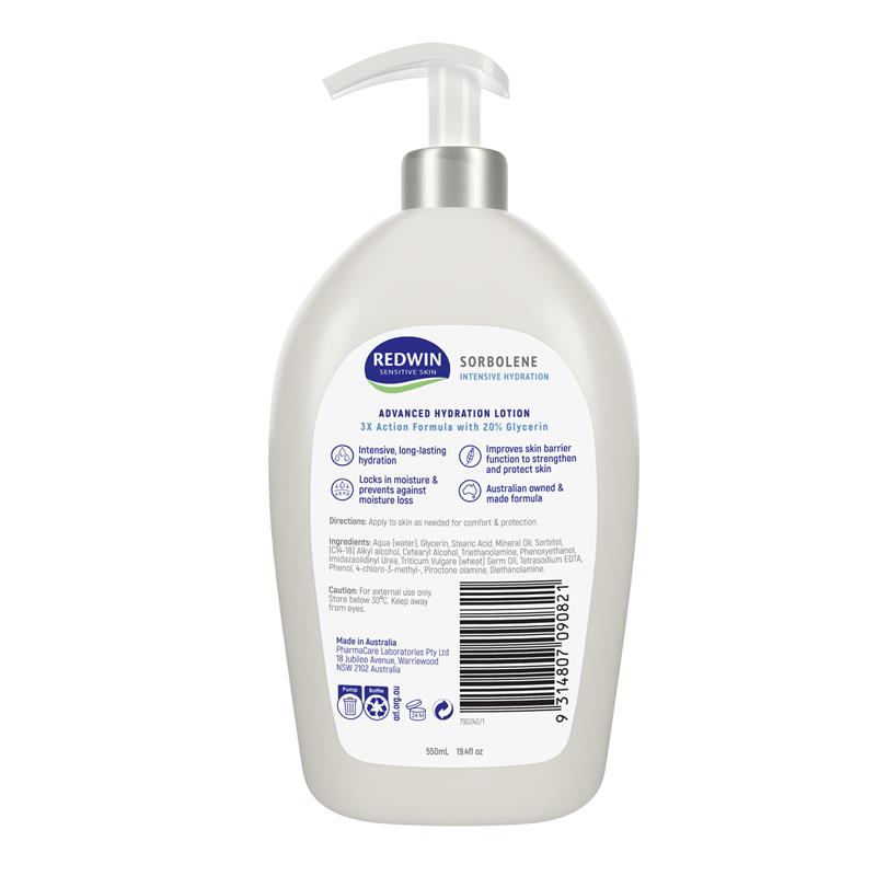 Load image into Gallery viewer, Redwin Sorbolene Intensive Hydration Lotion 550ml

