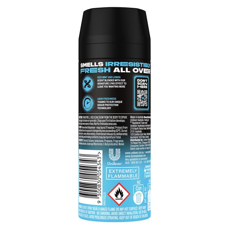 Load image into Gallery viewer, Lynx Deodorant Ice Chill 165ml
