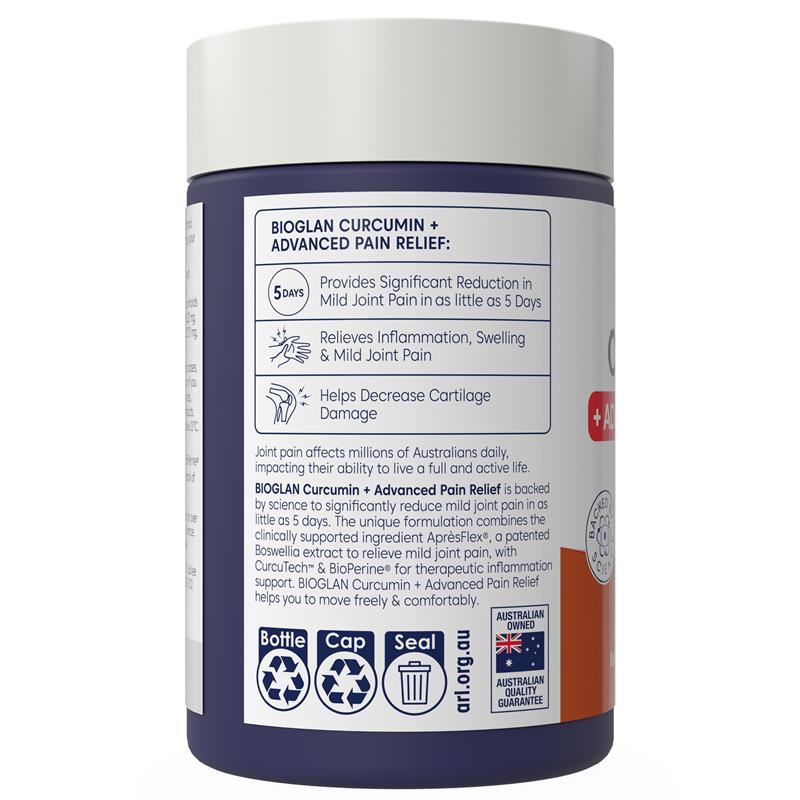 Load image into Gallery viewer, Bioglan Curcumin Advanced Pain Relief 50 Tablets
