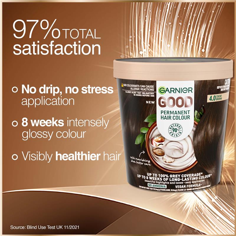 Load image into Gallery viewer, Garnier Good Hair Colour 4.0 Cacao Brown

