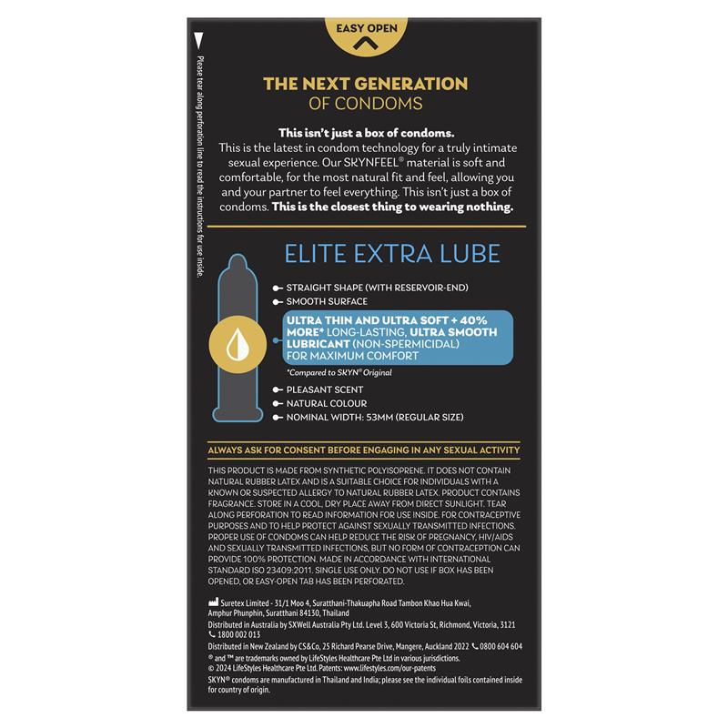 Load image into Gallery viewer, SKYN® Elite Extra Lubricated Condoms 10 Pack

