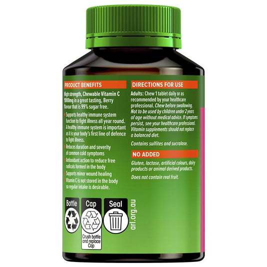 Cenovis Chewable Mega Vitamin C 1000mg Berry 60 Tablets