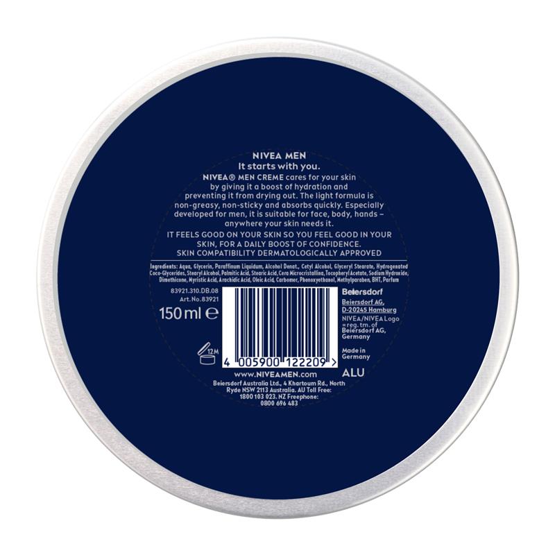 Load image into Gallery viewer, NIVEA MEN Crème Moisturiser Face Body Hands 150ml
