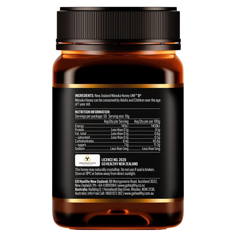 Load image into Gallery viewer, GO Healthy Manuka Honey UMF 8+ (MGO 180+) 500gm (Not For Sale In WA)
