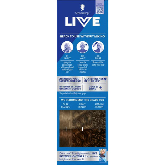 Schwarzkopf LIVE Colour Natural Brown Semi Permanent 75ml