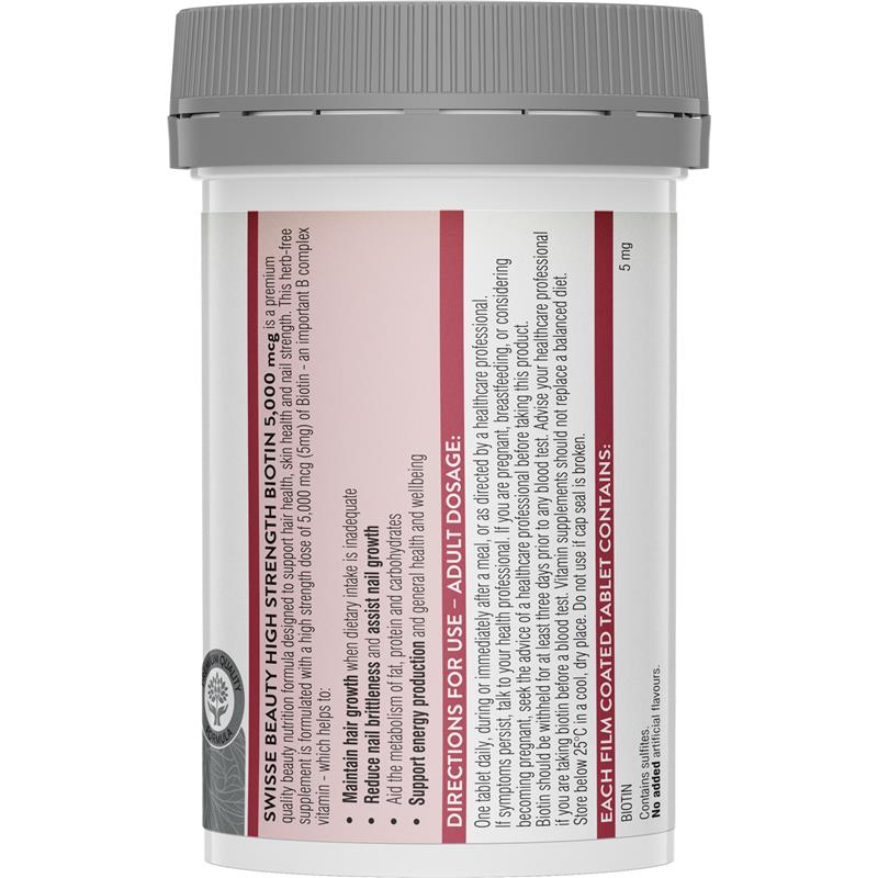 Load image into Gallery viewer, Swisse Beauty High Strength Biotin 5000mcg 100 Tablets
