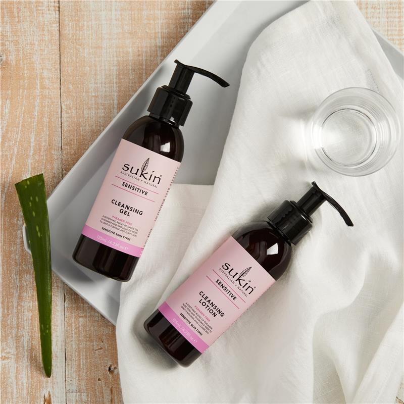 Load image into Gallery viewer, Sukin Sensitive Cleansing Lotion 125ml Pump
