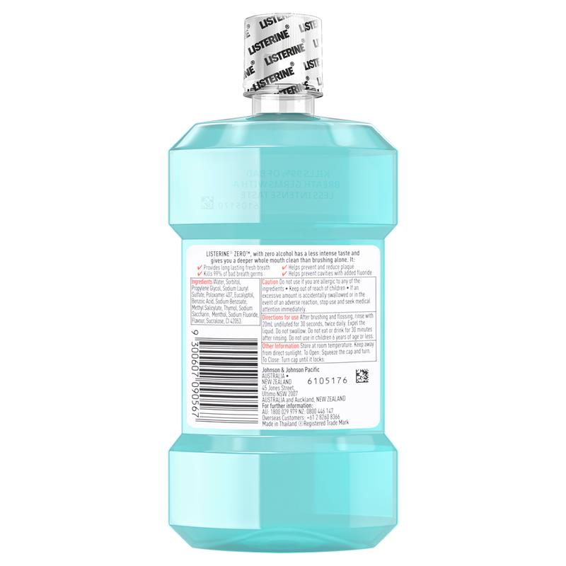 Load image into Gallery viewer, Listerine Zero Alcohol Antibacterial Mouthwash Less Intense Taste 250mL
