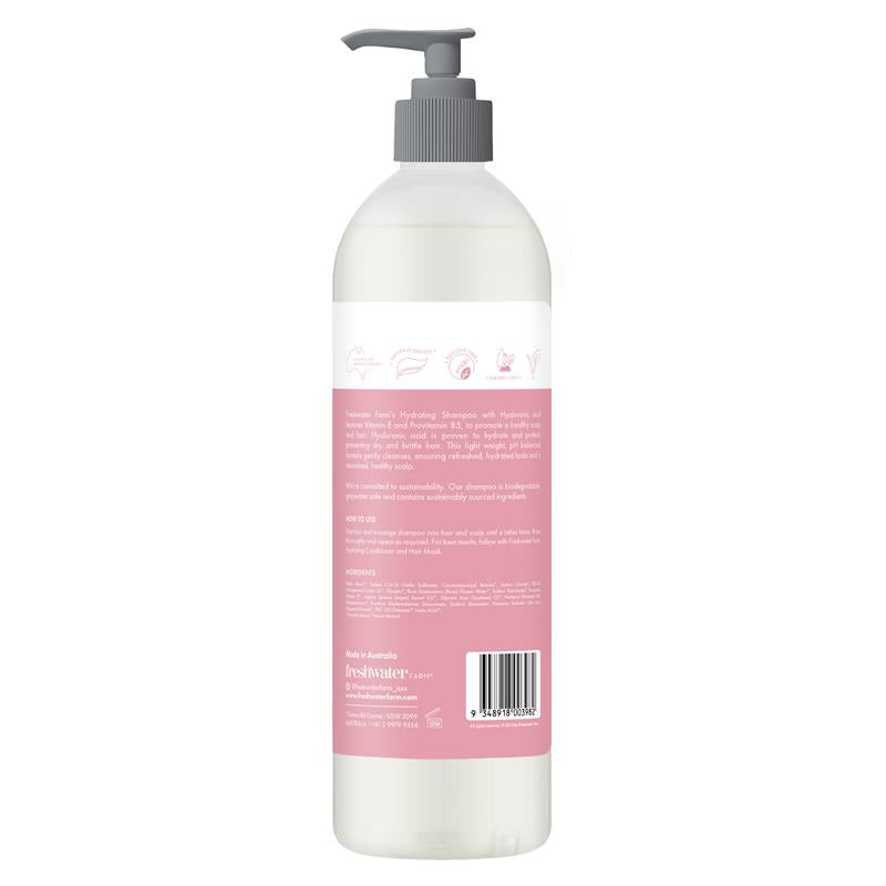 Load image into Gallery viewer, Freshwater Farm Hydrating Hyaluronic Shampoo Rosewater 500ml
