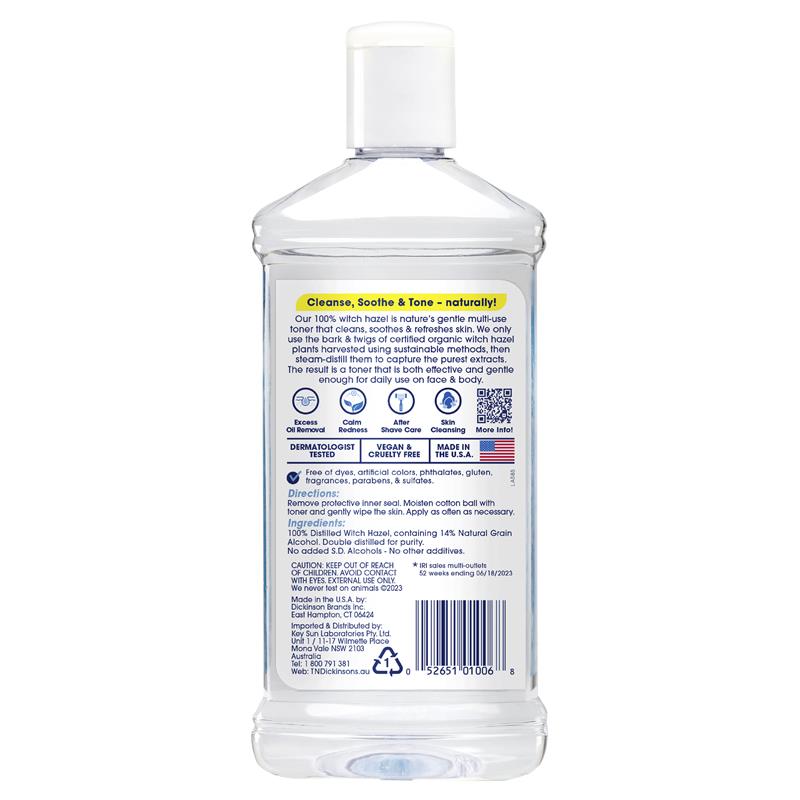 Load image into Gallery viewer, TN Dickinsons Witch Hazel Natural Toner 473ml
