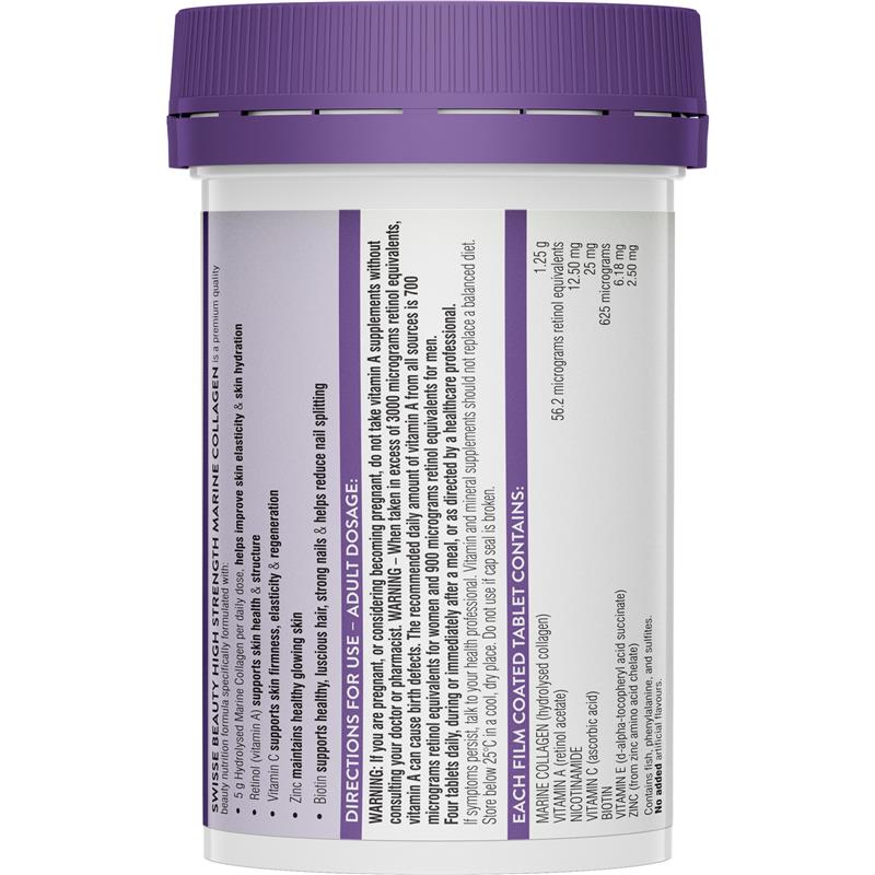Load image into Gallery viewer, Swisse Beauty High Strength Collagen 60 Tablets
