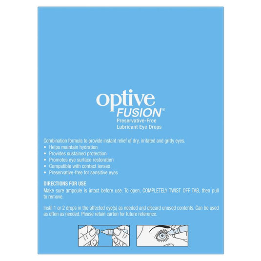 Optive Fusion Eye Drops 30 X 0.4mL