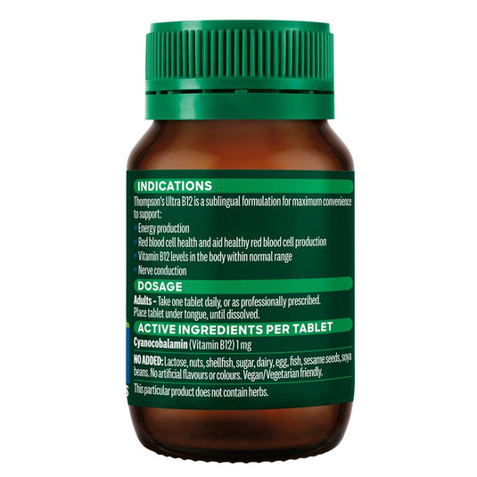 Thompson's Ultra B12 1000mcg 100 Tablets
