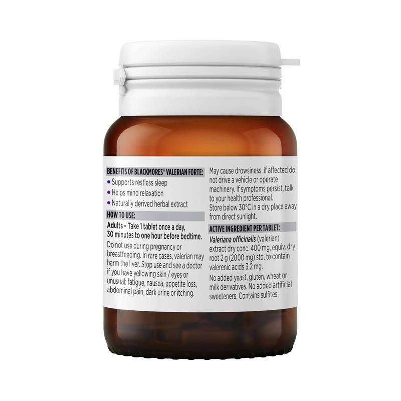 Load image into Gallery viewer, Blackmores Valerian Forte 30 Tablets
