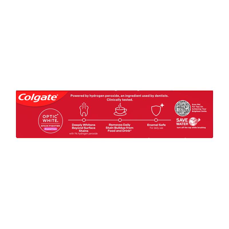 Load image into Gallery viewer, Colgate Toothpaste Optic White Stain Fighter Enamel Care 100g
